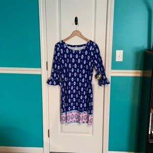 NWOT Lilly Pulitzer Sophie Ruffle Dress in Lapis